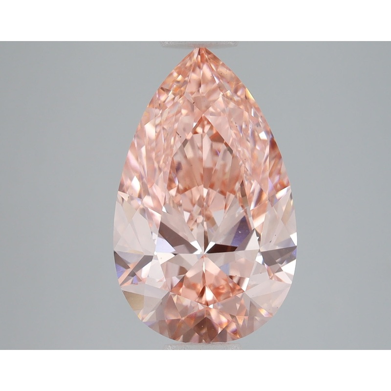 3.58 Ct Pear Lab Diamond  Fancy Vivid Pink  VS1   IGI