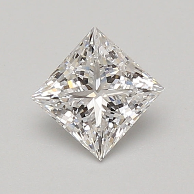0.72 Ct Princess Lab Diamond  D  VVS2   IGI