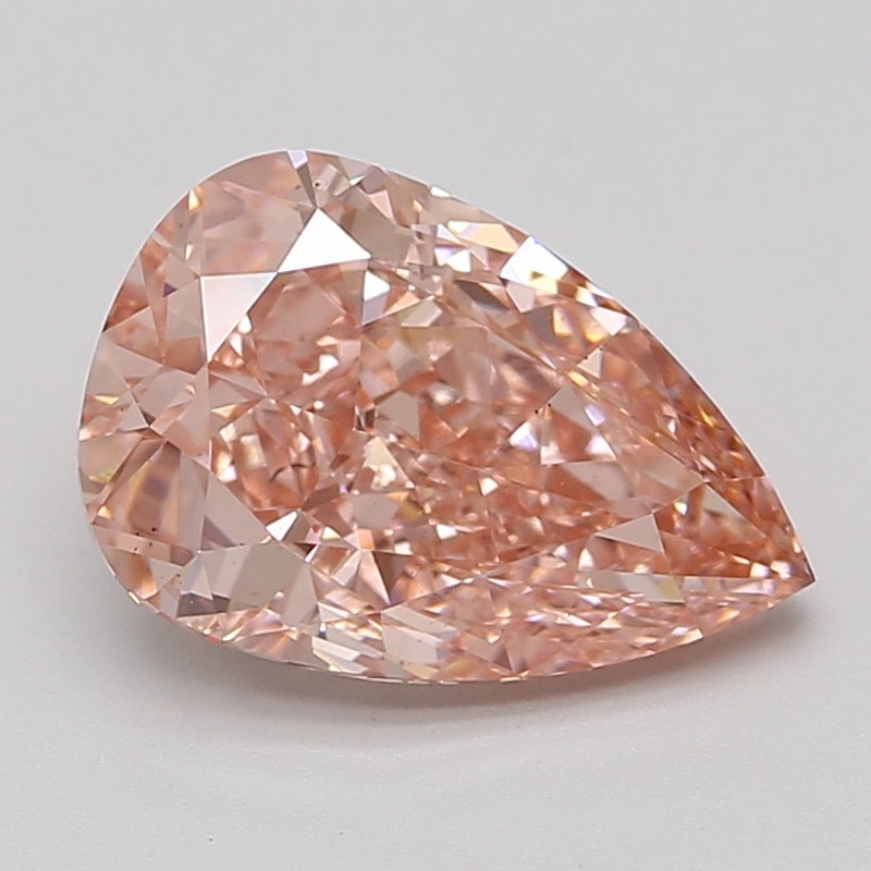 4.31 Ct Pear Lab Diamond  Fancy Vivid Pink  VS2   IGI