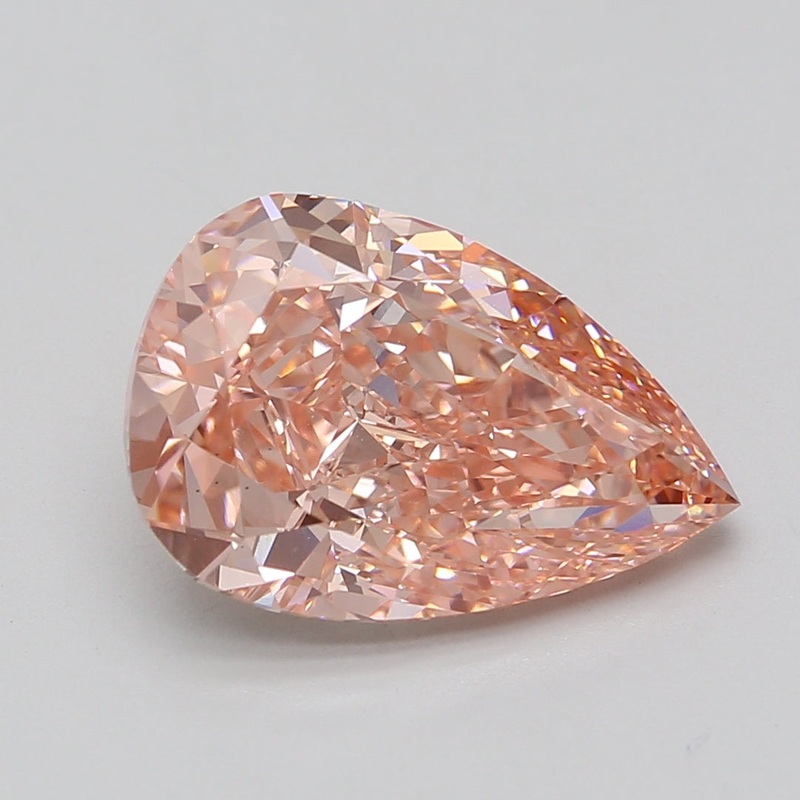 7.05 Ct Pear Lab Diamond  Fancy Vivid Pink  VS2   IGI