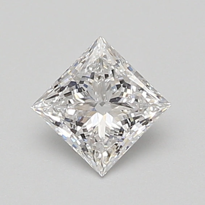 0.73 Ct Princess Lab Diamond  D  VVS2   IGI
