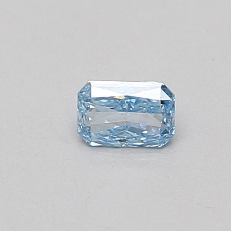 0.23 Ct Radiant Lab Diamond  Fancy Vivid Blue  SI1   IGI