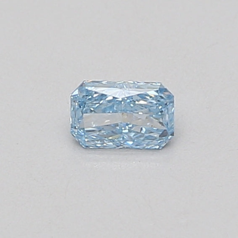 0.24 Ct Radiant Lab Diamond  Fancy Vivid Blue  VS2   IGI