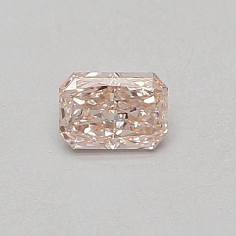 0.32 Ct Radiant Lab Diamond  Fancy Brownish Pink  VS1   IGI
