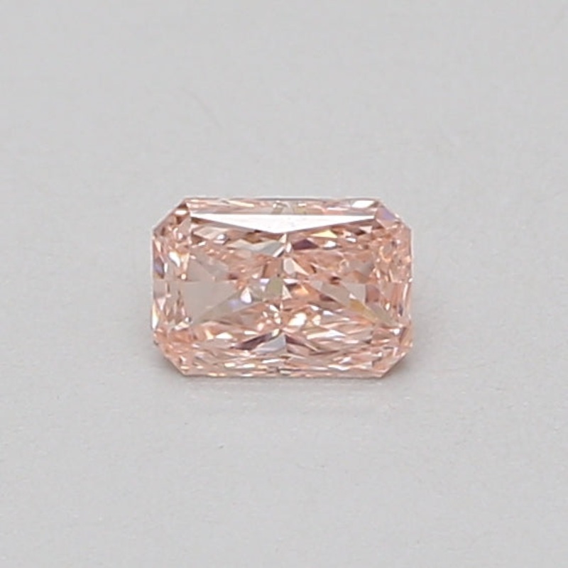 0.33 Ct Radiant Lab Diamond  Fancy Vivid Pink  VS2   IGI