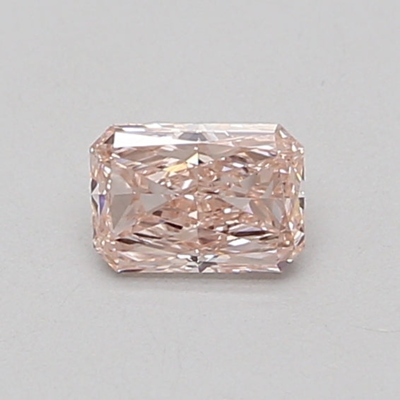 0.49 Ct Radiant Lab Diamond  Fancy Intense Pink  VVS2   IGI