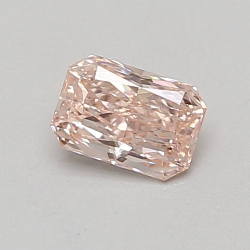 0.53 Ct Radiant Lab Diamond  Fancy Intense Pink  VVS2   IGI
