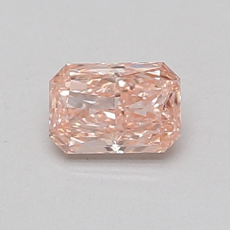 0.54 Ct Radiant Lab Diamond  Fancy Vivid Pink  VS1   IGI