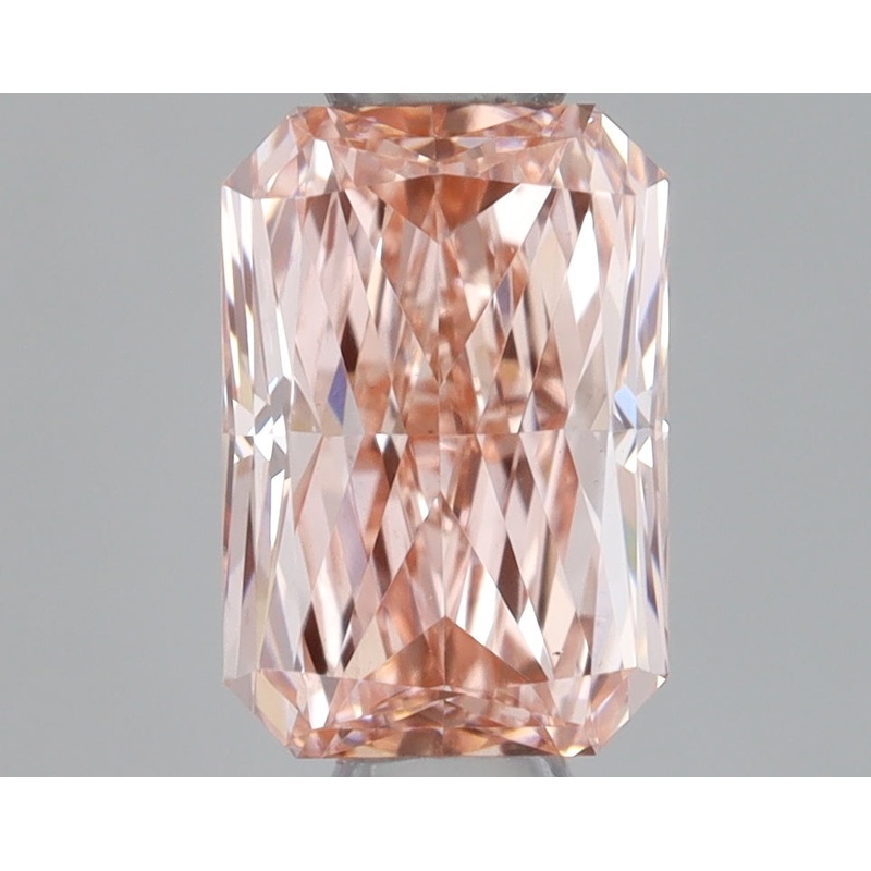 0.57 Ct Radiant Lab Diamond  Fancy Intense Pink  VS1   IGI