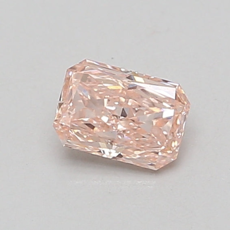 0.57 Ct Radiant Lab Diamond  Fancy Intense Pink  VS2   IGI