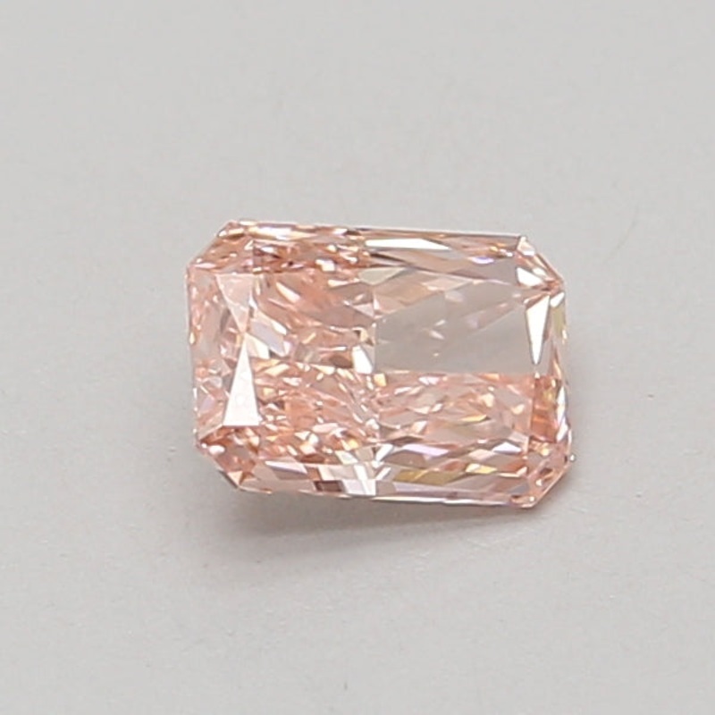 0.59 Ct Radiant Lab Diamond  Fancy Vivid Pink  VS1   IGI
