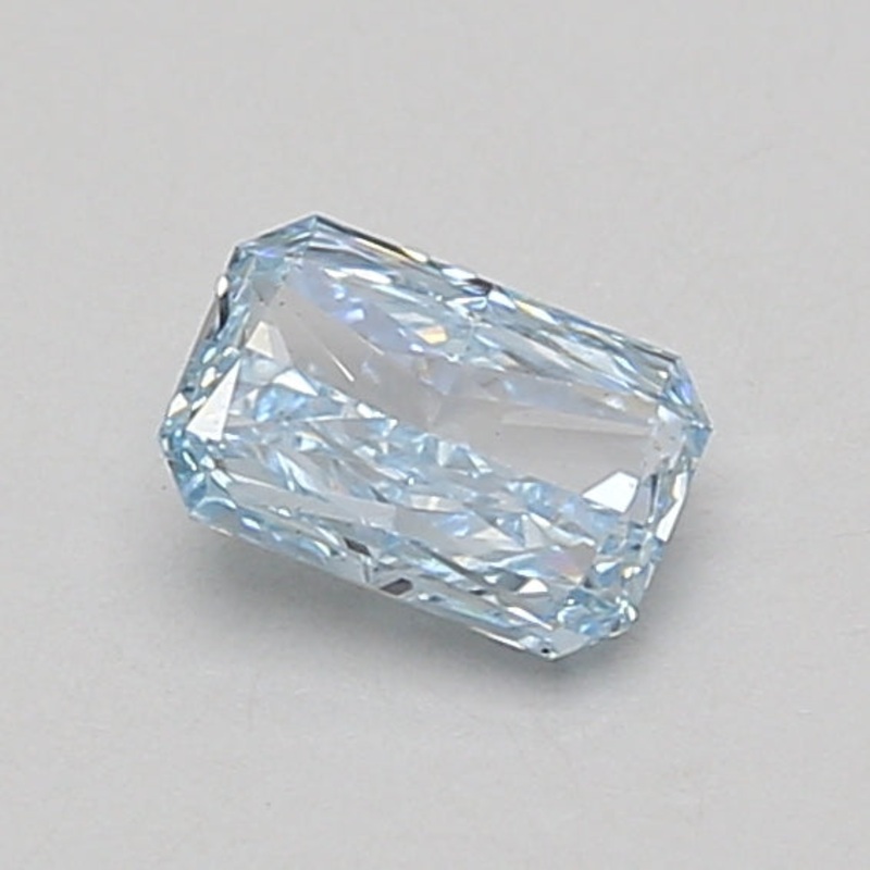 0.64 Ct Radiant Lab Diamond  Fancy Intense Blue  VS1   IGI
