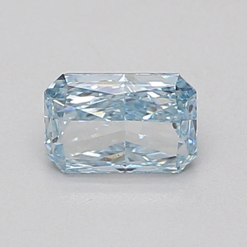 0.74 Ct Radiant Lab Diamond  Fancy Intense Blue  VS1   IGI