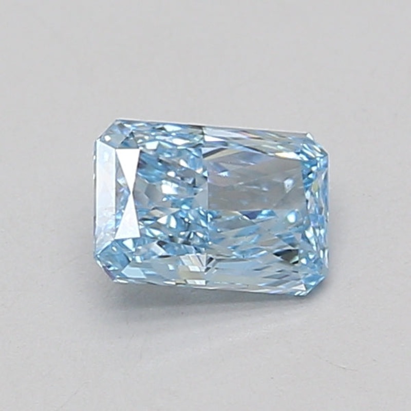 0.78 Ct Radiant Lab Diamond  Fancy Vivid Blue  VS1   IGI