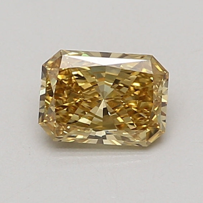 0.78 Ct Radiant Lab Diamond  Fancy Vivid Yellow  VVS2   IGI
