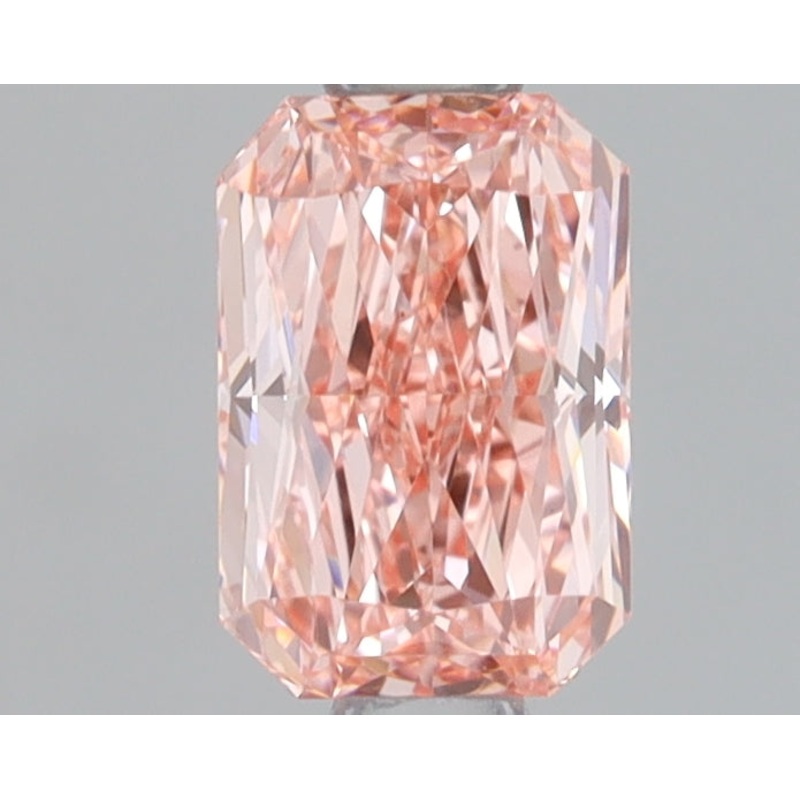 0.82 Ct Radiant Lab Diamond  Fancy Vivid Pink  VS1   IGI