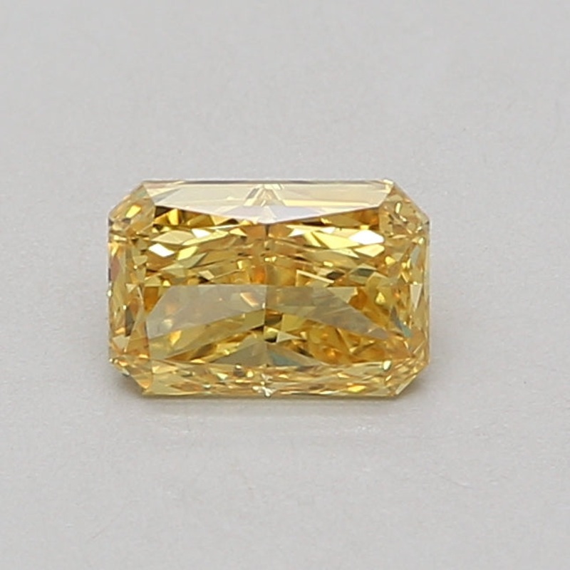 0.83 Ct Radiant Lab Diamond  Fancy Vivid Yellow  VVS2   IGI