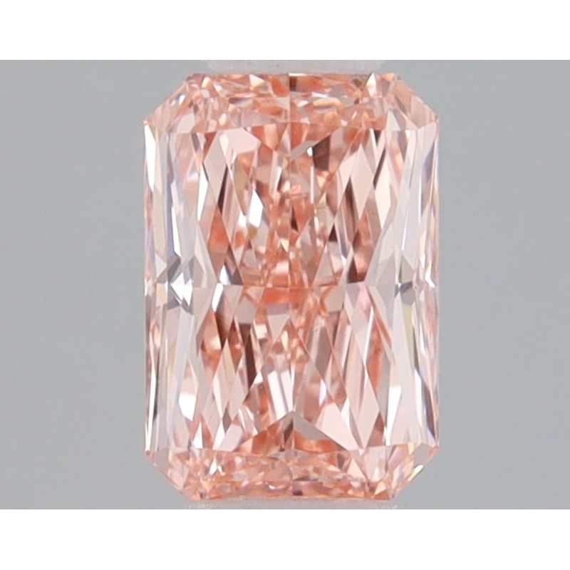 0.85 Ct Radiant Lab Diamond  Fancy Vivid Pink  VS1   IGI
