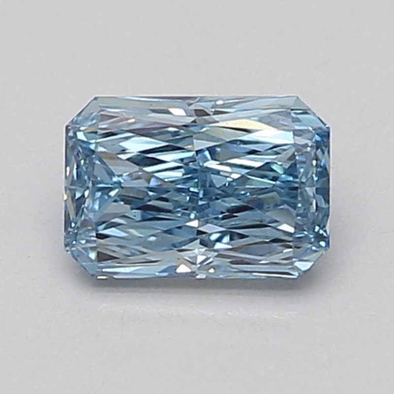 0.92 Ct Radiant Lab Diamond  Fancy Vivid Blue  VVS2   IGI