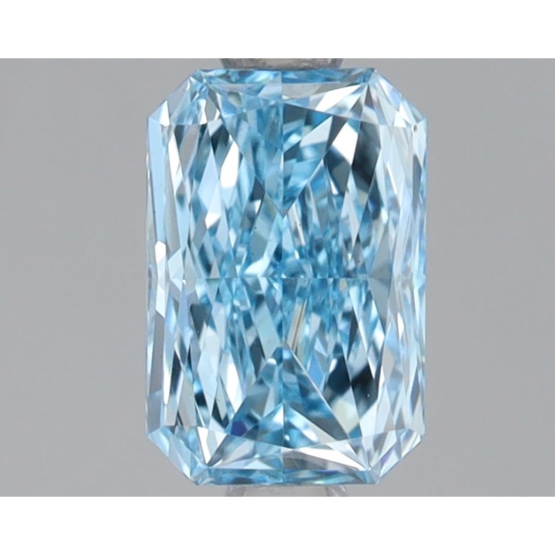 0.93 Ct Radiant Lab Diamond  Fancy Vivid Blue  VS1   IGI