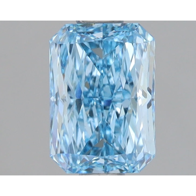 0.95 Ct Radiant Lab Diamond  Fancy Vivid Blue  VVS2   IGI