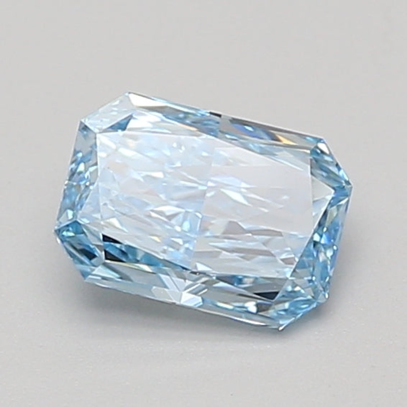 0.97 Ct Radiant Lab Diamond  Fancy Vivid Blue  VS1   IGI