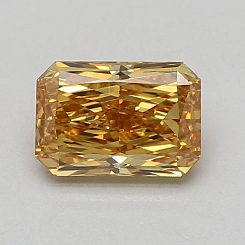 1.02 Ct Radiant Lab Diamond  Fancy Vivid Yellow  VS1   IGI