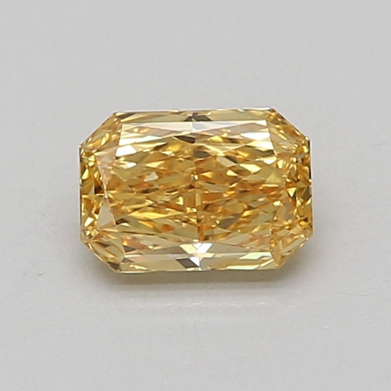 1.02 Ct Radiant Lab Diamond  Fancy Vivid Yellow  VVS2   IGI