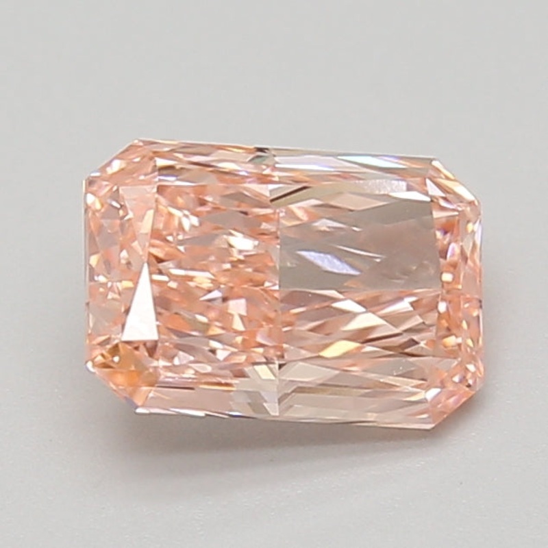 1.08 Ct Radiant Lab Diamond  Fancy Vivid Pink  VVS2   IGI