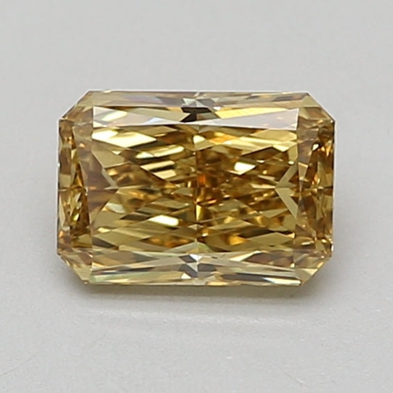 1.13 Ct Radiant Lab Diamond  Fancy Vivid Yellow  VS1   IGI