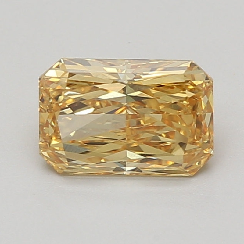 1.32 Ct Radiant Lab Diamond  Fancy Vivid Yellow  VVS2   IGI