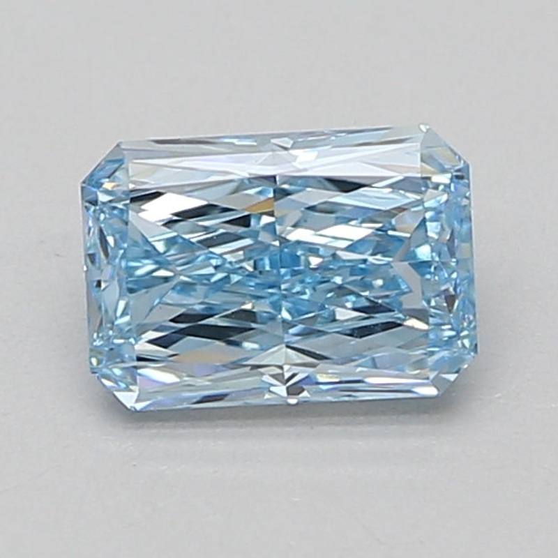 1.5 Ct Radiant Lab Diamond  Fancy Vivid Blue  VVS2   IGI