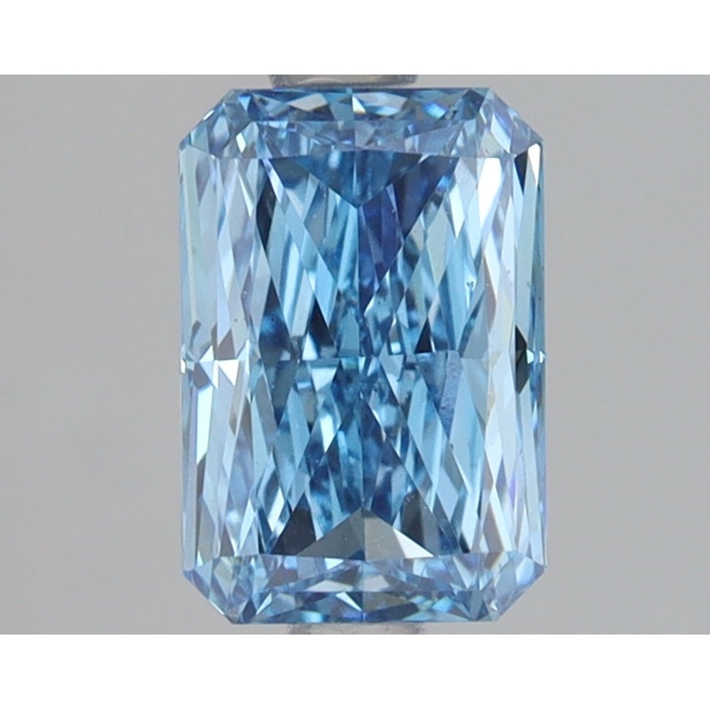1.51 Ct Radiant Lab Diamond  Fancy Vivid Blue  VS1   IGI