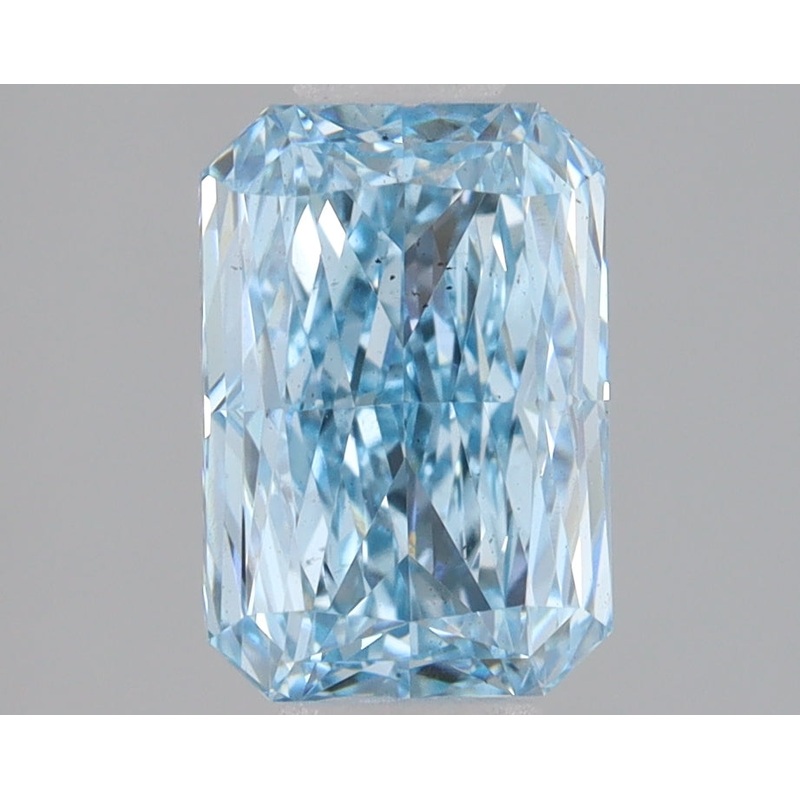 1.55 Ct Radiant Lab Diamond  Fancy Vivid Blue  SI1   IGI