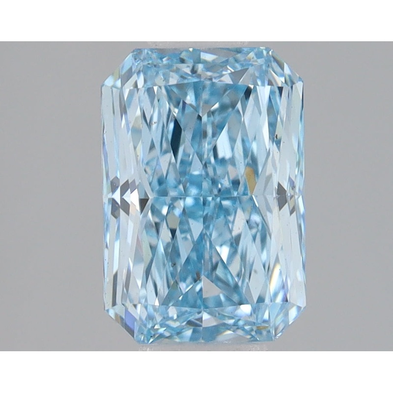 1.55 Ct Radiant Lab Diamond  Fancy Vivid Blue  VS1   IGI