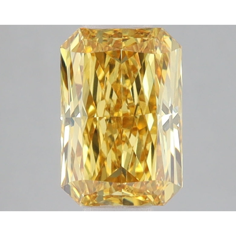 1.55 Ct Radiant Lab Diamond  Fancy Vivid Yellow  VS1   IGI
