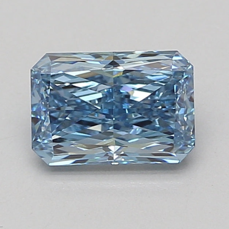 1.58 Ct Radiant Lab Diamond  Fancy Vivid Blue  VVS2   IGI