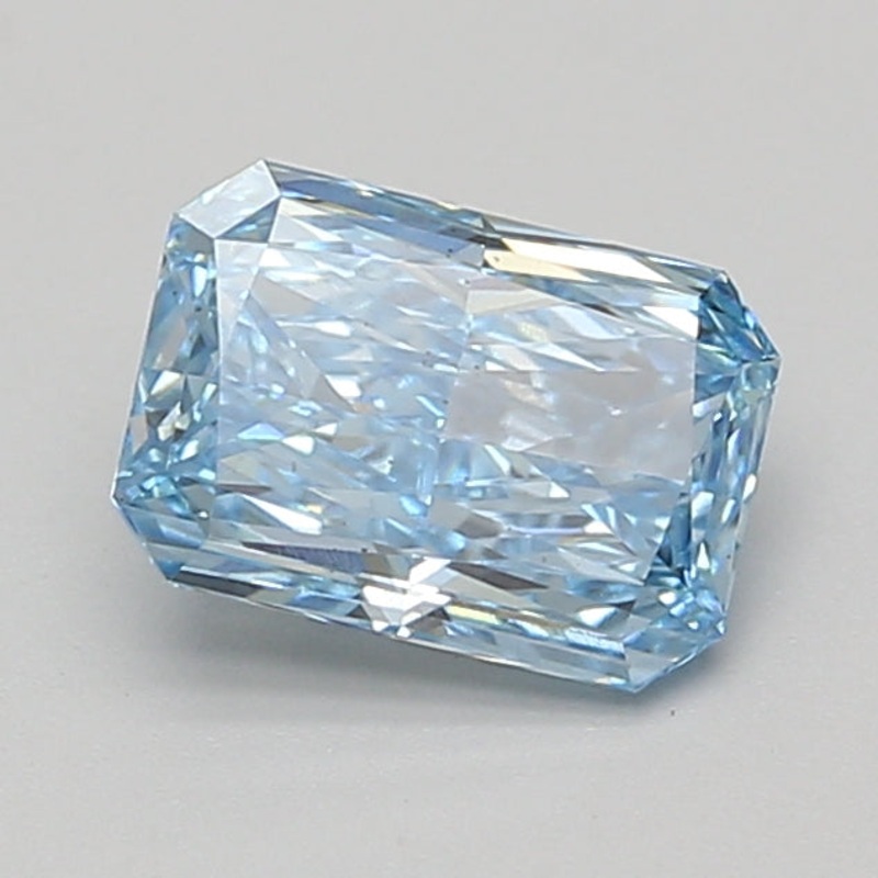 1.61 Ct Radiant Lab Diamond  Fancy Vivid Blue  VS2   IGI