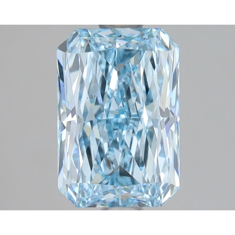 2.01 Ct Radiant Lab Diamond  Fancy Intense Blue  VS1   IGI