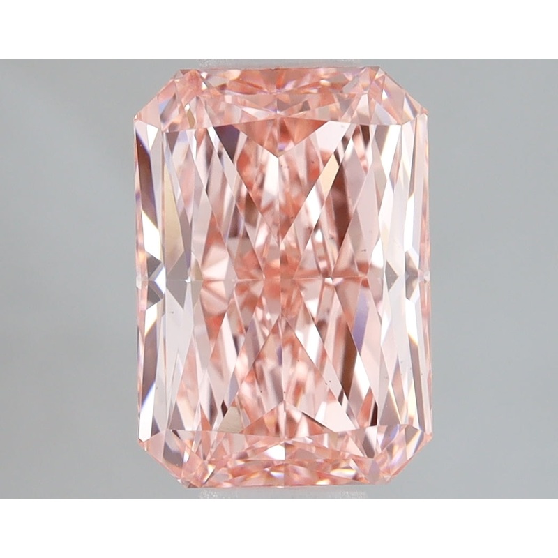 2.05 Ct Radiant Lab Diamond  Fancy Vivid Pink  VS1   IGI