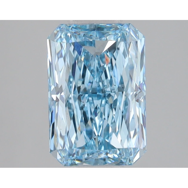 2.08 Ct Radiant Lab Diamond  Fancy Vivid Blue  VS2   IGI