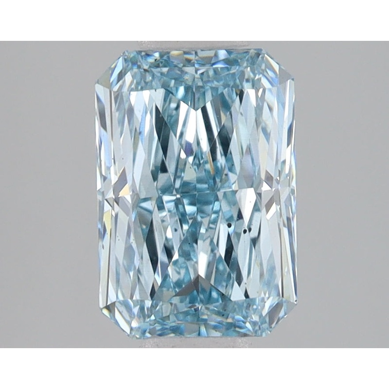 2.09 Ct Radiant Lab Diamond  Fancy Intense Blue  SI1   IGI