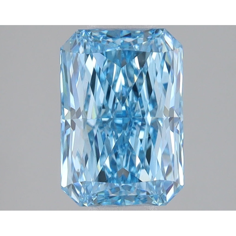2.09 Ct Radiant Lab Diamond  Fancy Vivid Blue  VVS2   IGI