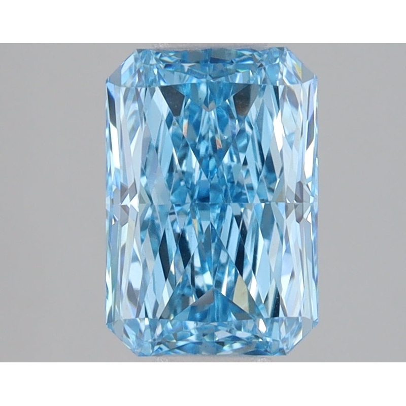 2.1 Ct Radiant Lab Diamond  Fancy Vivid Blue  VVS2   IGI