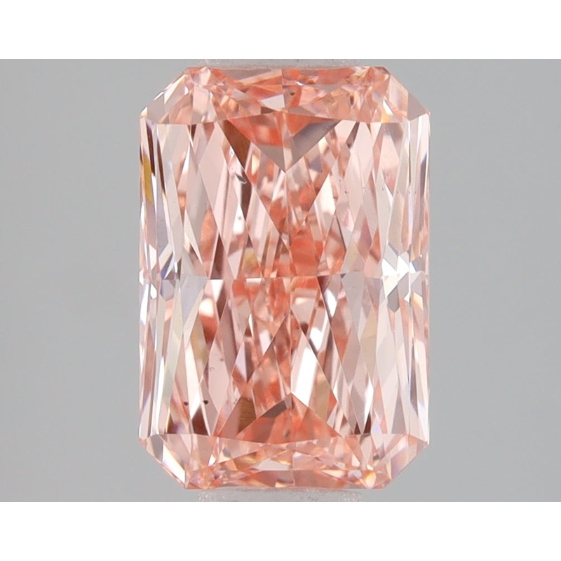 2 Ct Radiant Lab Diamond  Fancy Vivid Pink  VS2   IGI