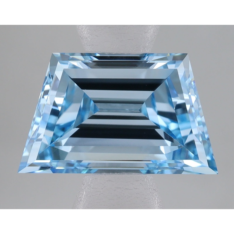 1.27 Ct Trapezoid Lab Diamond  Fancy Vivid Blue  VS1   IGI