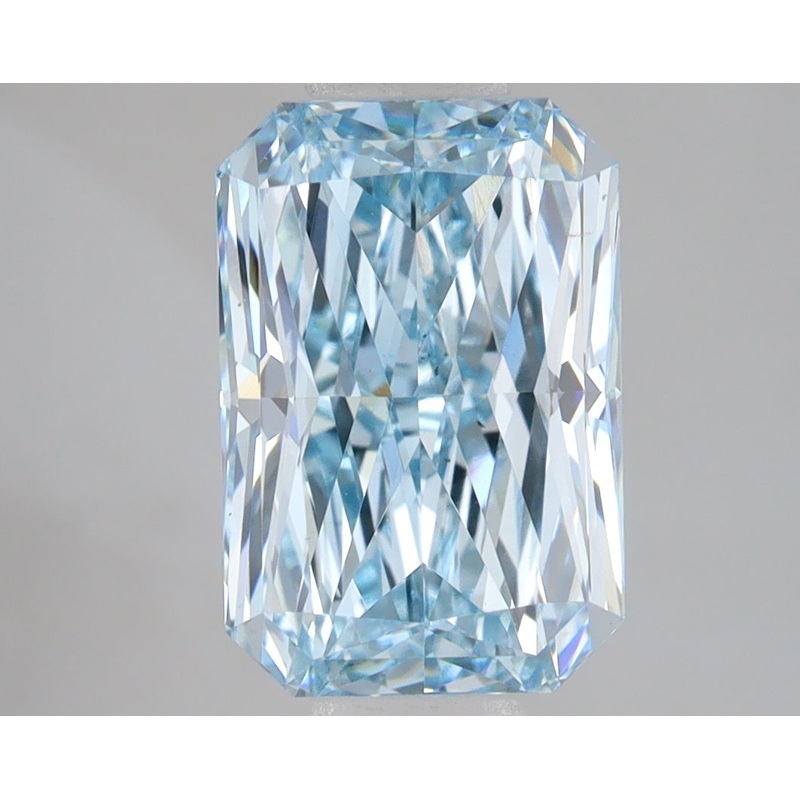3.02 Ct Radiant Lab Diamond  Fancy Intense Blue  VS2   IGI