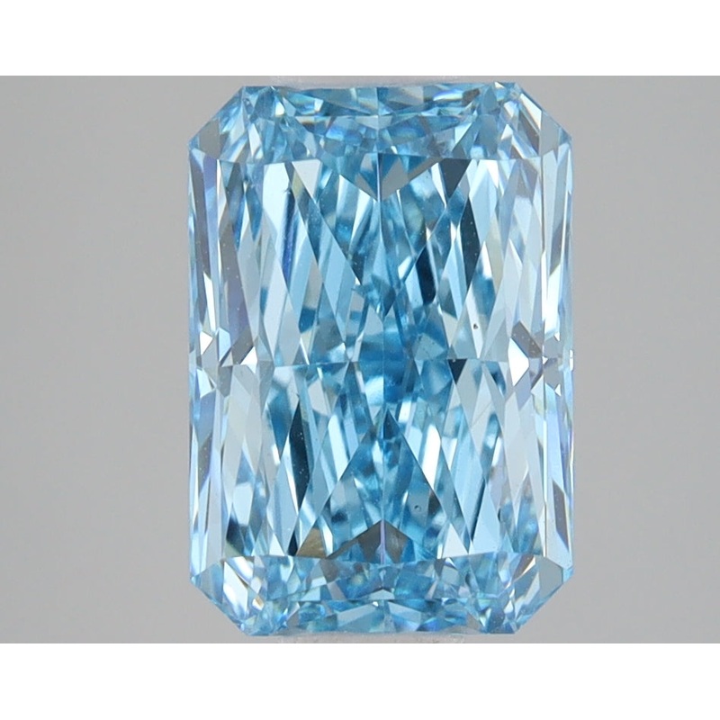 3.04 Ct Radiant Lab Diamond  Fancy Vivid Blue  VS1   IGI