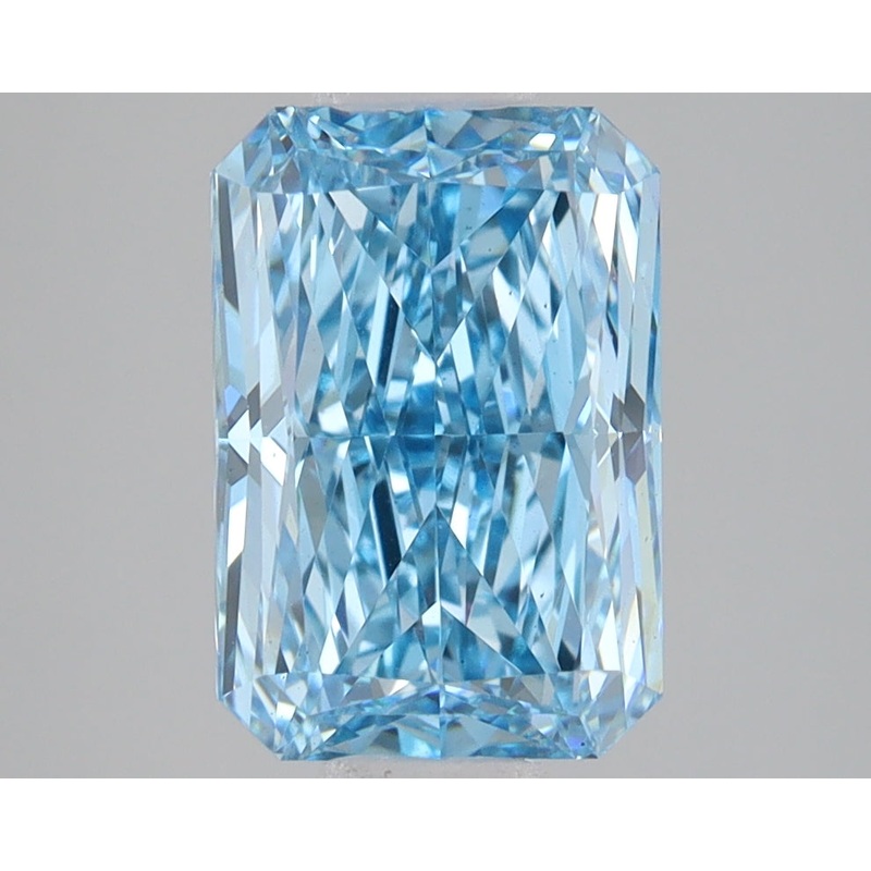 3.06 Ct Radiant Lab Diamond  Fancy Vivid Blue  VS1   IGI