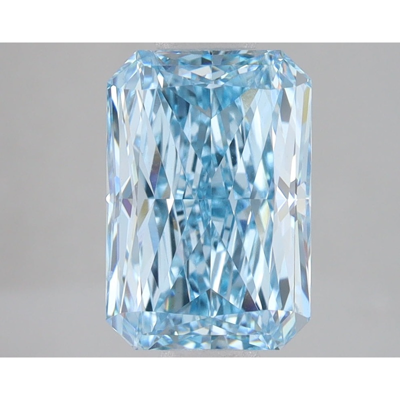 3.06 Ct Radiant Lab Diamond  Fancy Vivid Blue  VS2   IGI